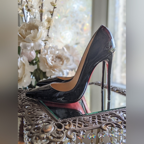 Christian Louboutin 37 so Kate black patent leather 120mm - Picture 5 of 9